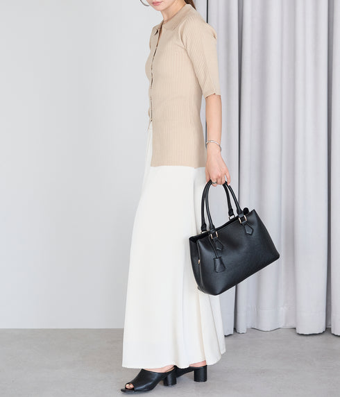 トートバッグ 2WAY ショルダーバッグ キーチャーム付き 17-1219